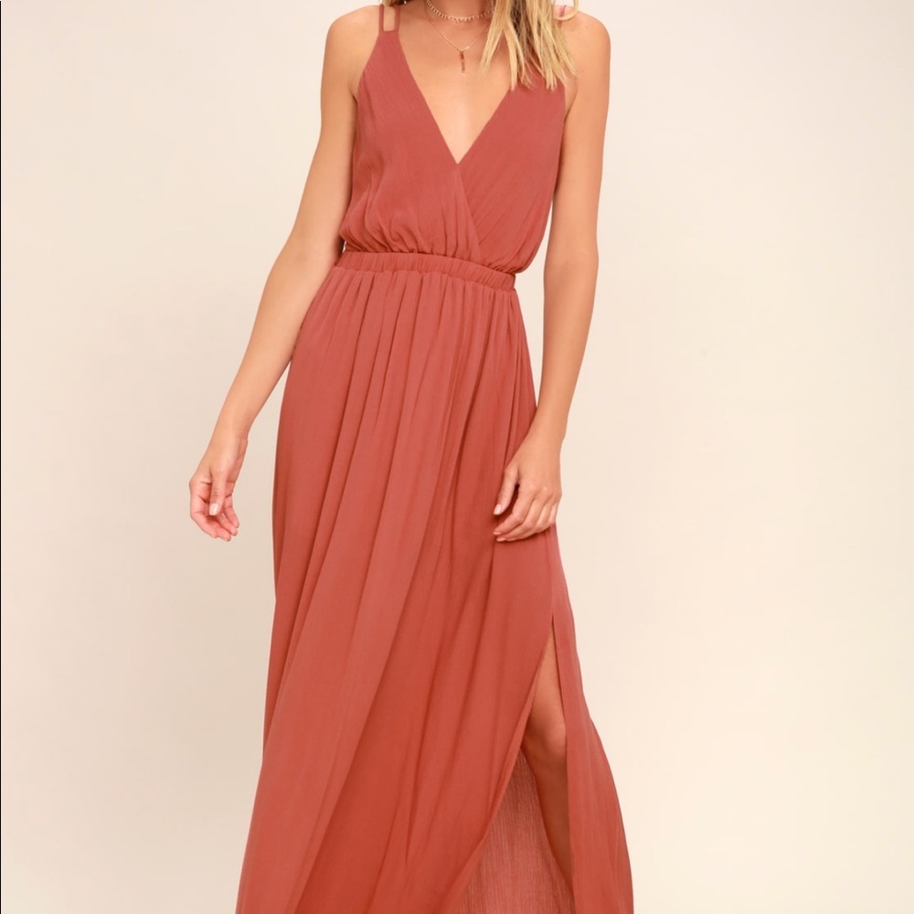 Lulus dusty rose maxi